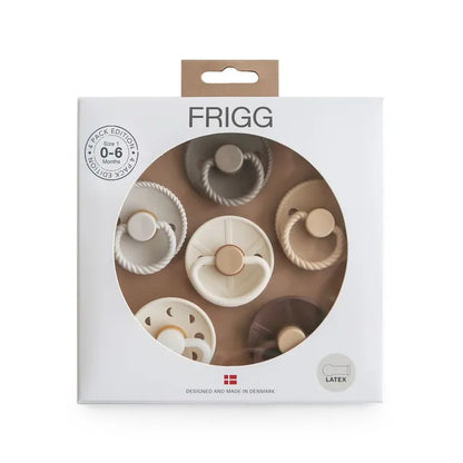 FRIGG Multipack Pacifiers 6-Pack - Earthy Wonder