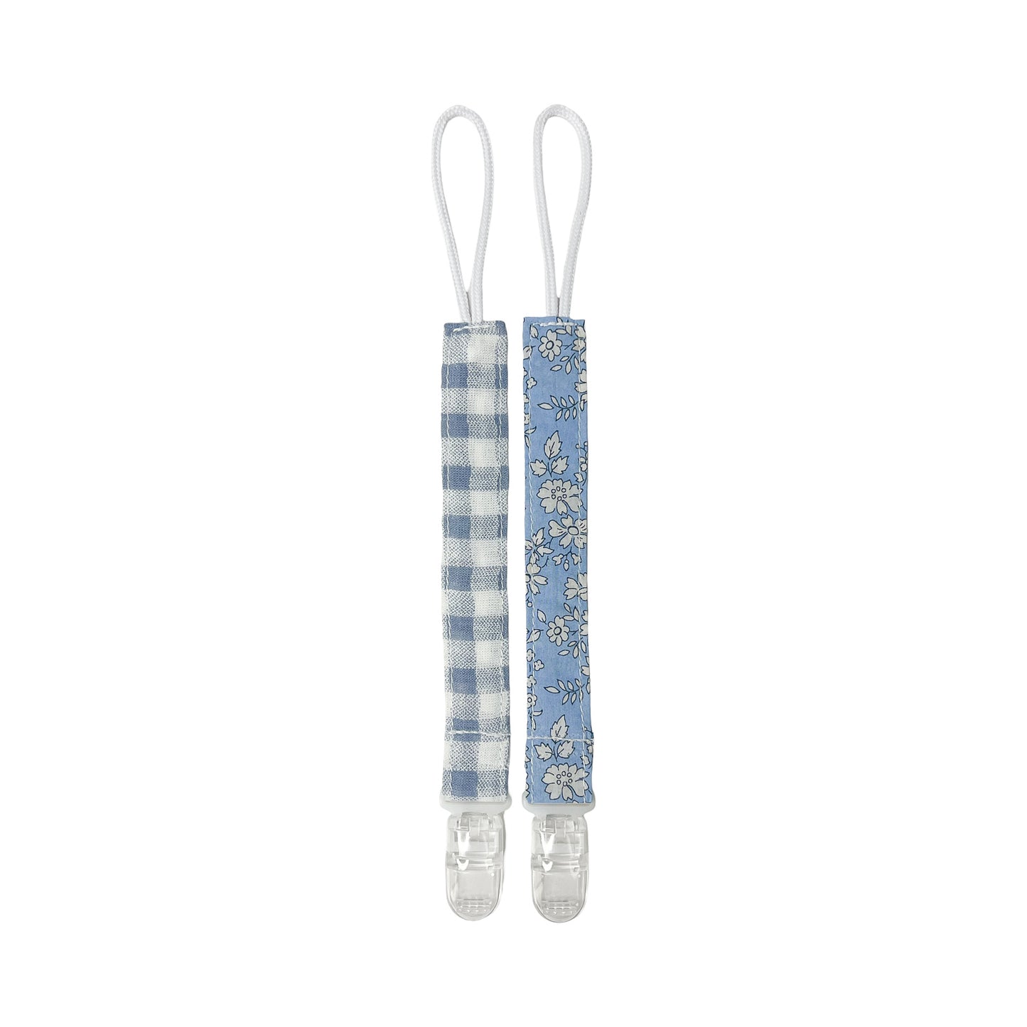 Twin Pacifier Clip - Blue