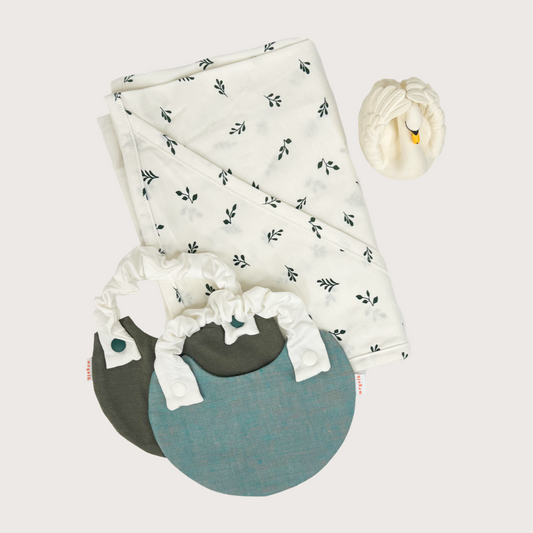 Green Leaf Swaddle Gift