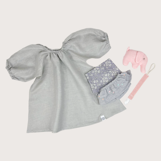 Grey Pink Baby Girl